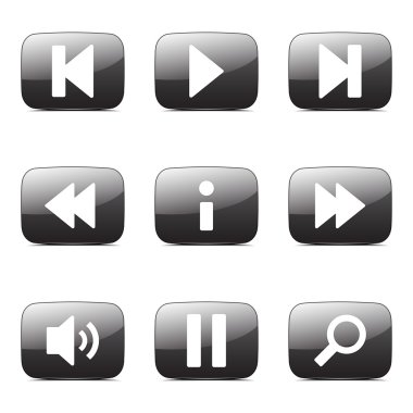 Çoklu ortam denetleyicisi Icon set