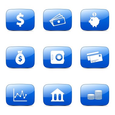 Finans bankacılık Icon set