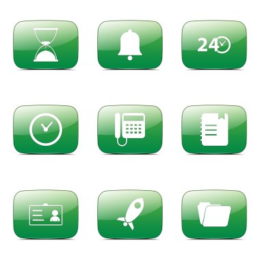 zaman süresi Icon set