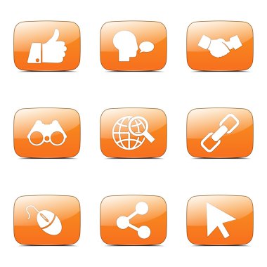 Sosyal Internet simge seti