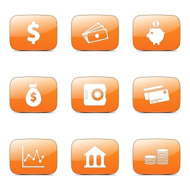 Finans bankacılık Icon set