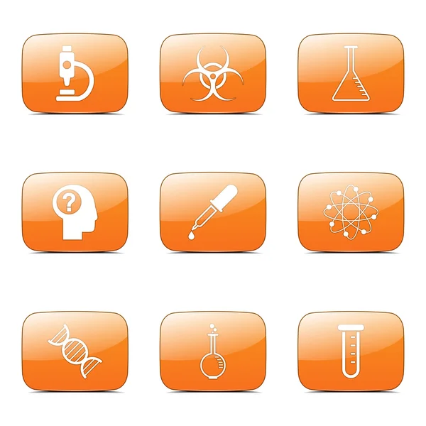 Science Instruments Icon Set — Stock Vector