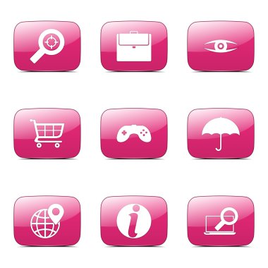 SEO internet işareti Icon set