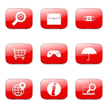SEO internet işareti Icon set