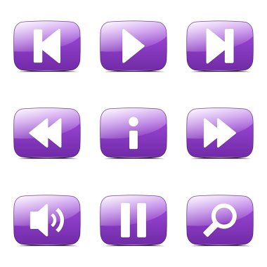 Çoklu ortam denetleyicisi Icon set