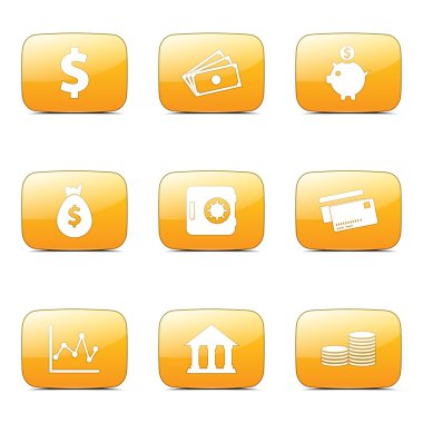 Finans bankacılık Icon set