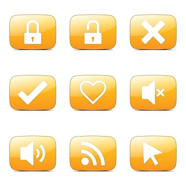 SEO internet işareti Icon set