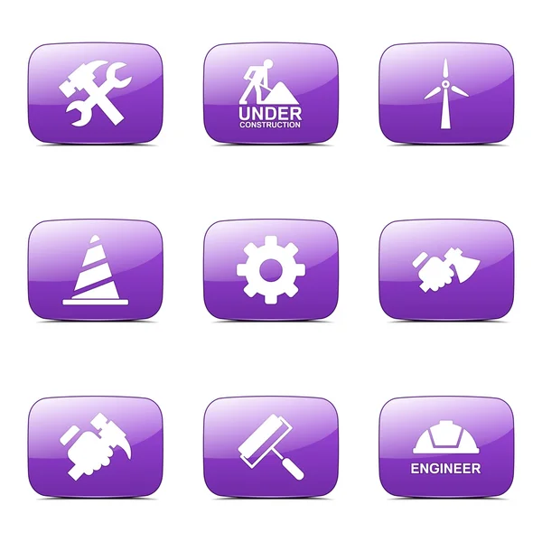 Construction Tools Icon Set — Stock Vector