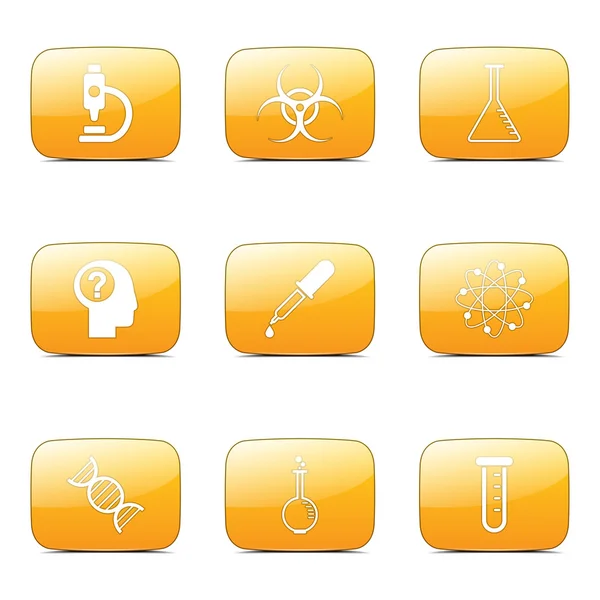 Bilim aletleri Icon set — Stok Vektör