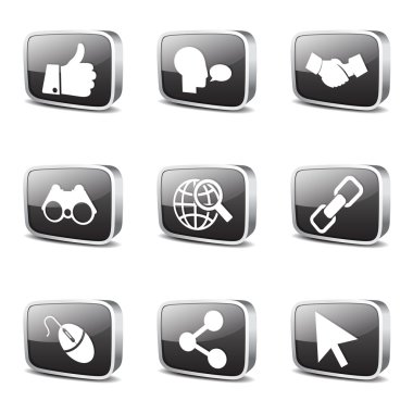 Sosyal Internet simge seti