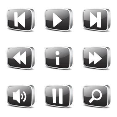 Çoklu ortam denetleyicisi Icon set