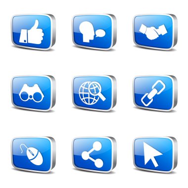 Sosyal Internet simge seti