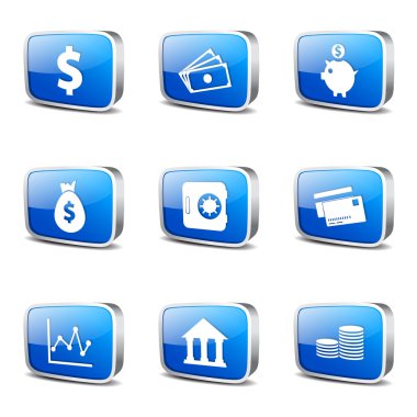 Finans bankacılık Icon set