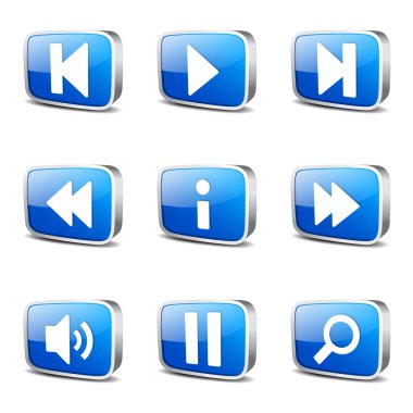 Çoklu ortam denetleyicisi Icon set