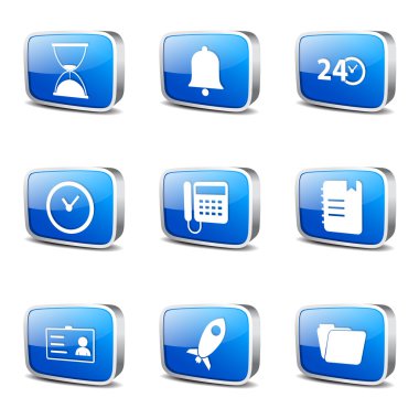 Zaman süresi simge tasarım seti