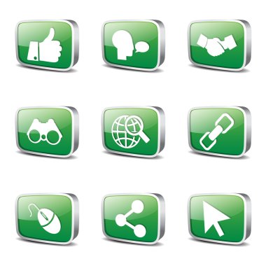 Sosyal Internet simge seti