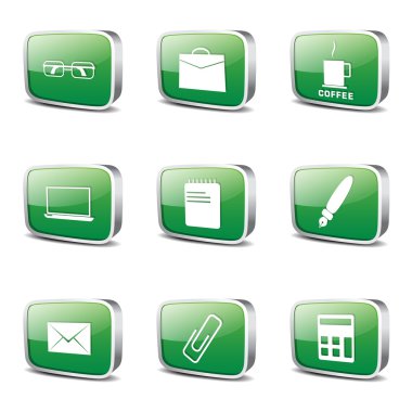 Office iş Icon set