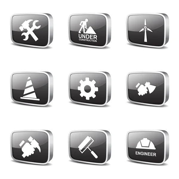 Conjunto de ícone de ferramentas de construção — Vetor de Stock