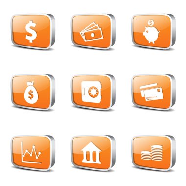 Finans bankacılık Icon set