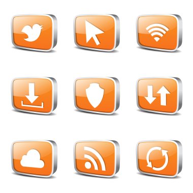 Web internet Sosyal Icon set