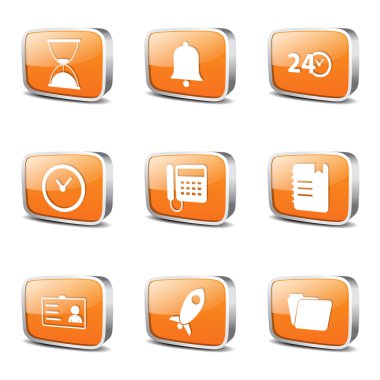 zaman süresi Icon set