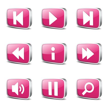 Çoklu ortam denetleyicisi Icon set