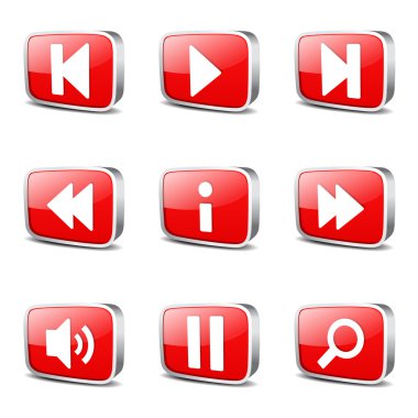 Çoklu ortam denetleyicisi Icon set