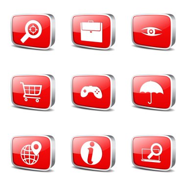 SEO internet işareti Icon set