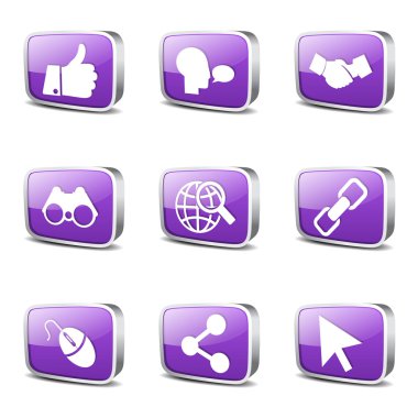 Sosyal Internet simge seti