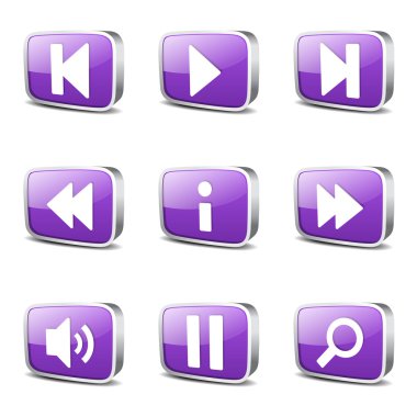 Çoklu ortam denetleyicisi Icon set
