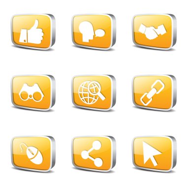 Sosyal Internet simge seti