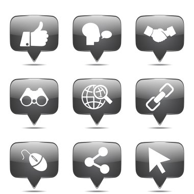 Sosyal Internet simge seti