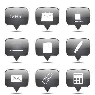 Office iş Icon set