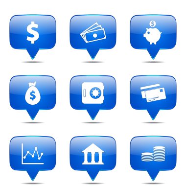 Finans bankacılık Icon set