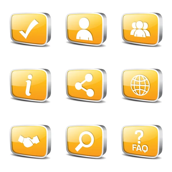 Conjunto de iconos web Internet Plaza — Vector de stock