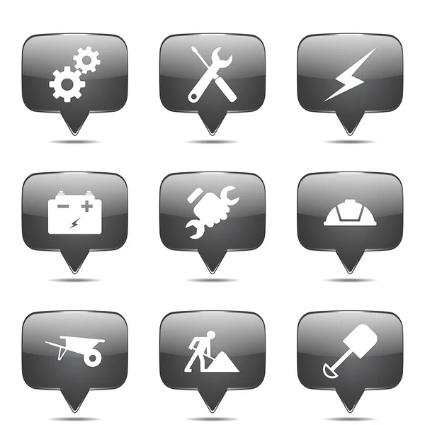 Conjunto de ícone de ferramenta de construção —  Vetores de Stock