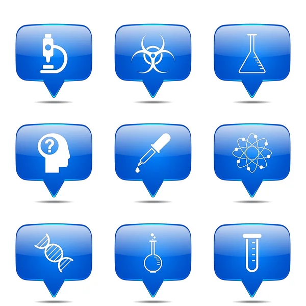 Science Instruments Icon Set — Stock Vector