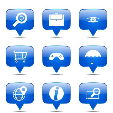 SEO internet işareti Icon set