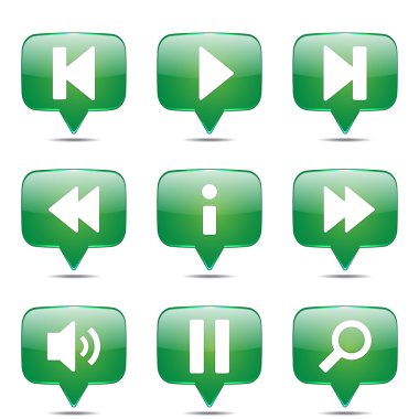 Çoklu ortam denetleyicisi Icon set