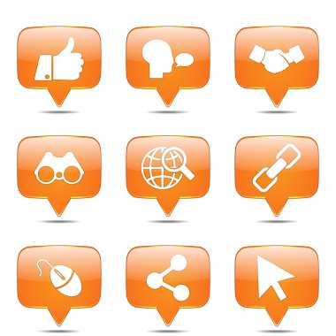 Sosyal Internet simge seti