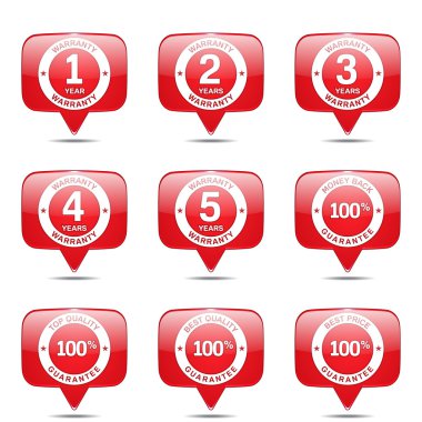 garanti garanti mühür Icon set