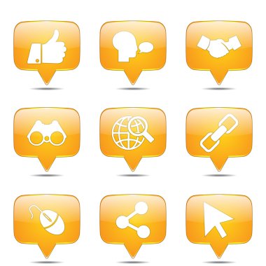 Sosyal Internet simge seti