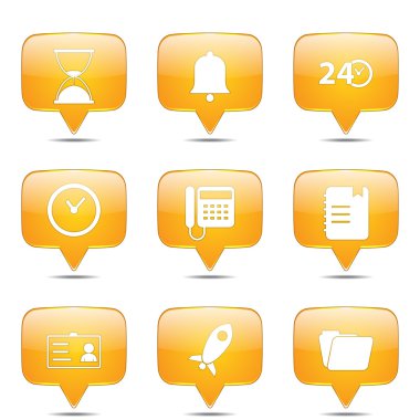 zaman süresi Icon set