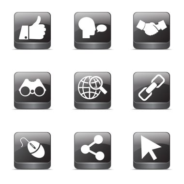 Sosyal Internet simge seti