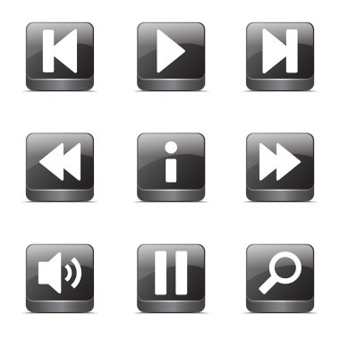 Çoklu ortam denetleyicisi Icon set