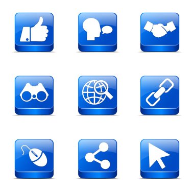 Sosyal Internet simge seti