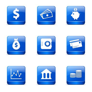 Finans bankacılık Icon set