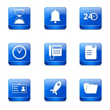 zaman süresi Icon set