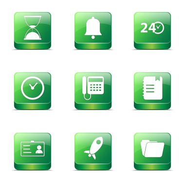 zaman süresi Icon set