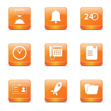 zaman süresi Icon set